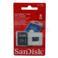 CARTÃO DE MEMÓRIA MICRO SD SANDISK 8GB COM ADAPTADOR